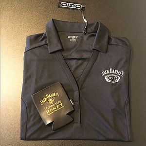 NWT - BARTENDER’S POLO - MEDIUM : JACK DANIEL’S